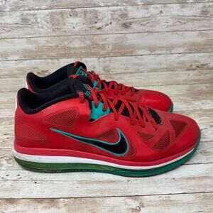 Nike LeBron 9 Low Liverpool 510811-601 Red Basketball Shoes Men's Size 14